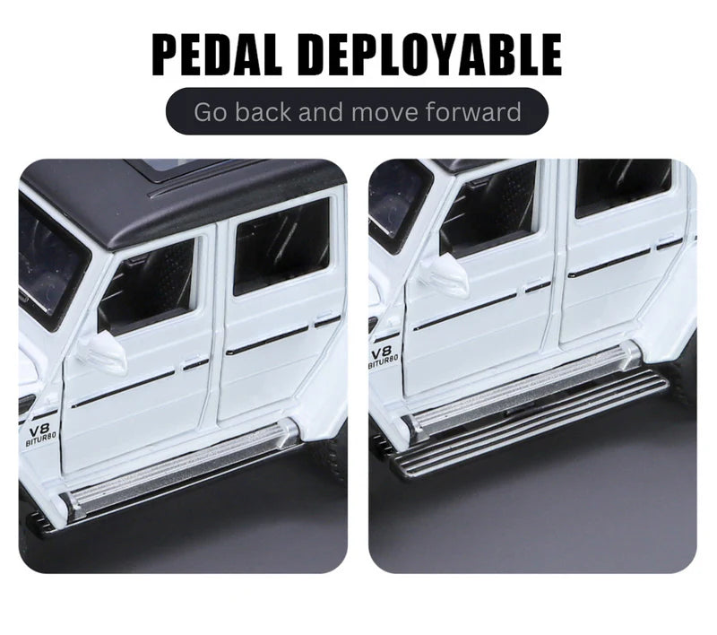 Mercedes-benz G63 Pick-up Trailer Scale Model Diecast Metalcar - All Size