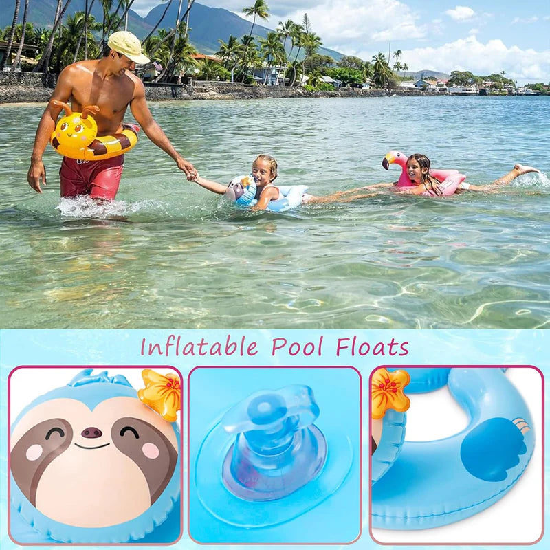 DUCK THEME ROUND PORTABLE INFLATABLE & FOLDABLE SWIMMING POOL TUBE OUTDOOR & INDOOR WATER SWIMMING POOL TUBE FOR KIDS & ADULTS