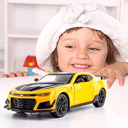 1 24 Die Cast Bumblebee Pullback Toy Car For Kids Best Gifts Vehicle T