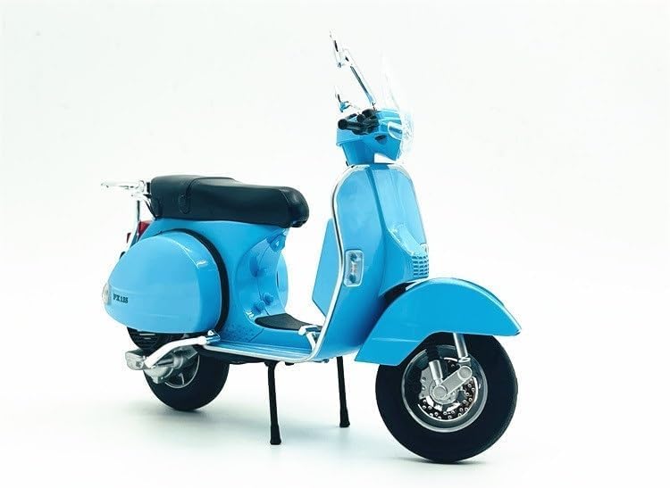 BEAUTY HUB VESPA 125 MOTORCYCLE MODEL, ALLOY MATERIAL, SIMULATED RETRO MOTORCYCLE, LITTLE SHEEP SCOOTER, BOXED COLLECTION DISPLAY (COLOR : MULTI)