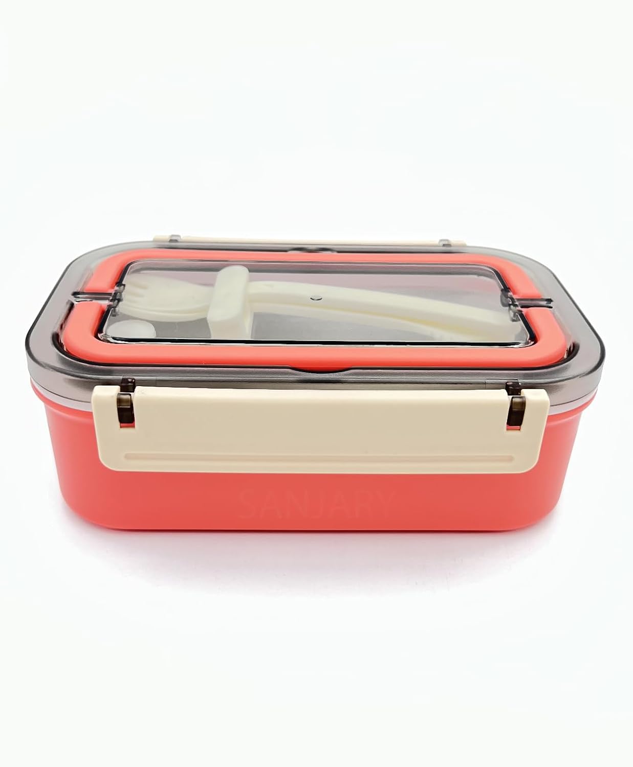 Thermoware Lunch Box with Stainless Steel Inner Case Fork & Spoon 650 ml