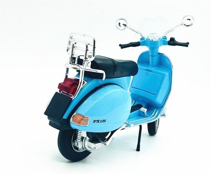 BEAUTY HUB VESPA 125 MOTORCYCLE MODEL, ALLOY MATERIAL, SIMULATED RETRO MOTORCYCLE, LITTLE SHEEP SCOOTER, BOXED COLLECTION DISPLAY (COLOR : MULTI)