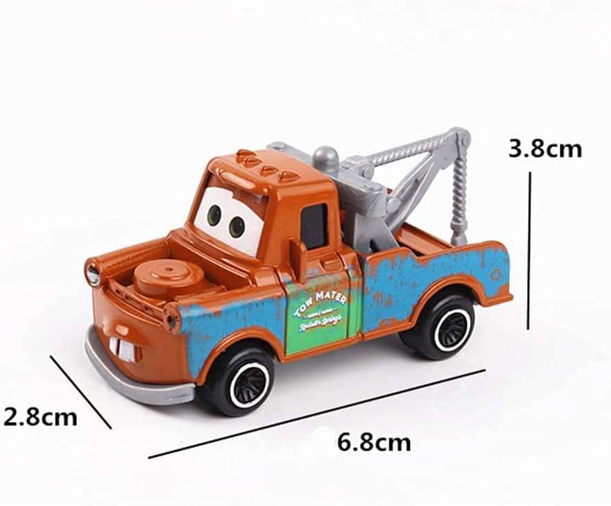 Cars Push and Go Play Set - Unbreakable Matel Mini Pull Back Movie Vehicles Racing Cars for Kids, Suitable for Outdoor, Indoor for Toddlers(Pack of 6)