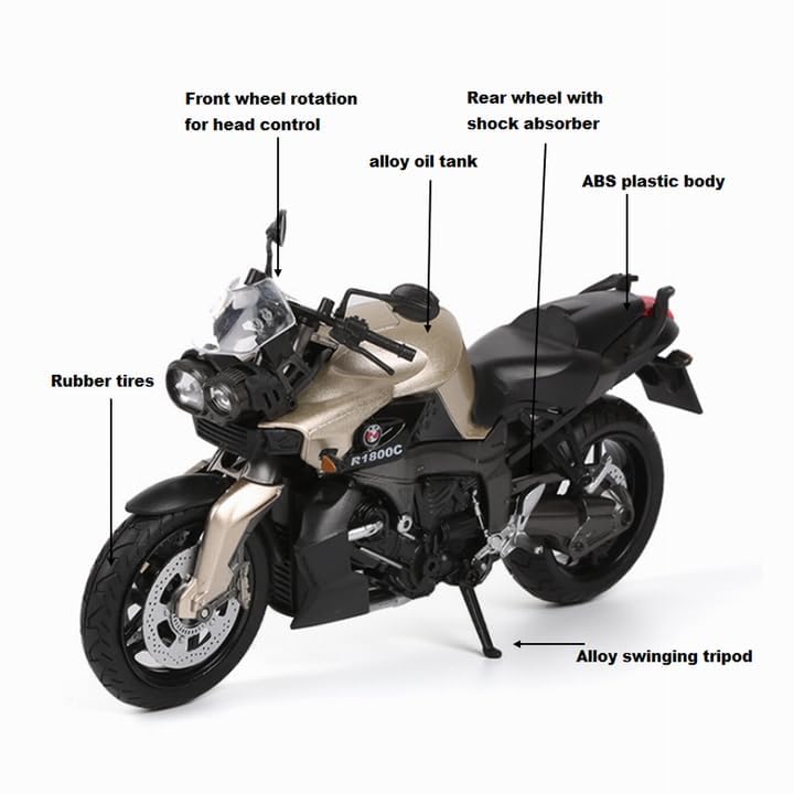 Bmw R1800c Scale Model Diecast Metalcar - All Size
