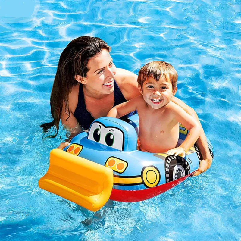 JCB THEME SWIM TUBE PORTABLE INFLATABLE & FOLDABLE SWIMMING POOL TUBE OUTDOOR & INDOOR WATER SWIMMING TUBR FOR KIDS & ADULTS