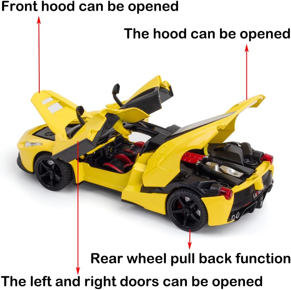 BIG SIZE 1:24 LAFERRARI SPORT CAR DIECAST SCALE MODEL METAL Car