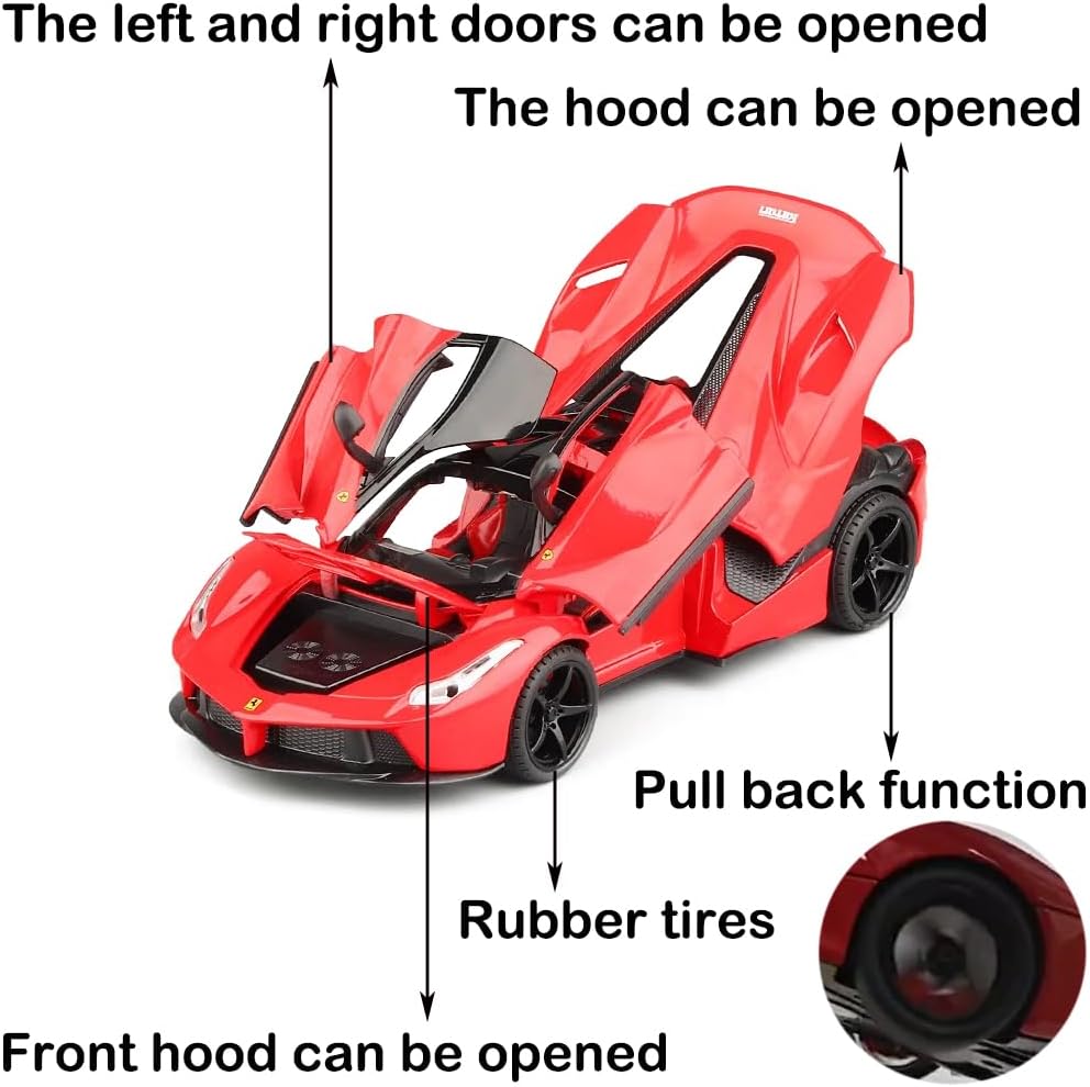 BIG SIZE 1:24 LAFERRARI SPORT CAR DIECAST SCALE MODEL METAL Car