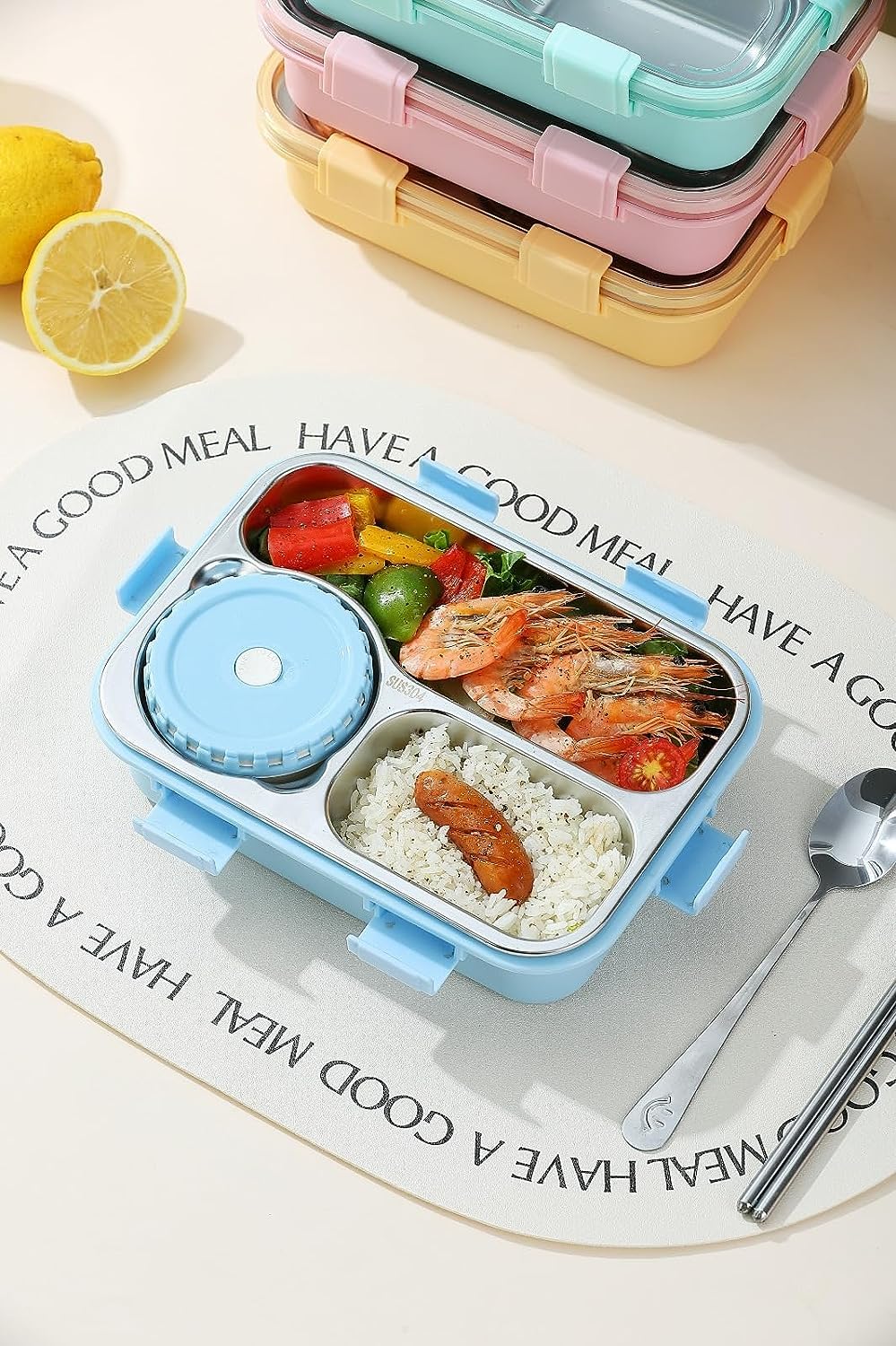 3 Compartment Bento Lunch Box