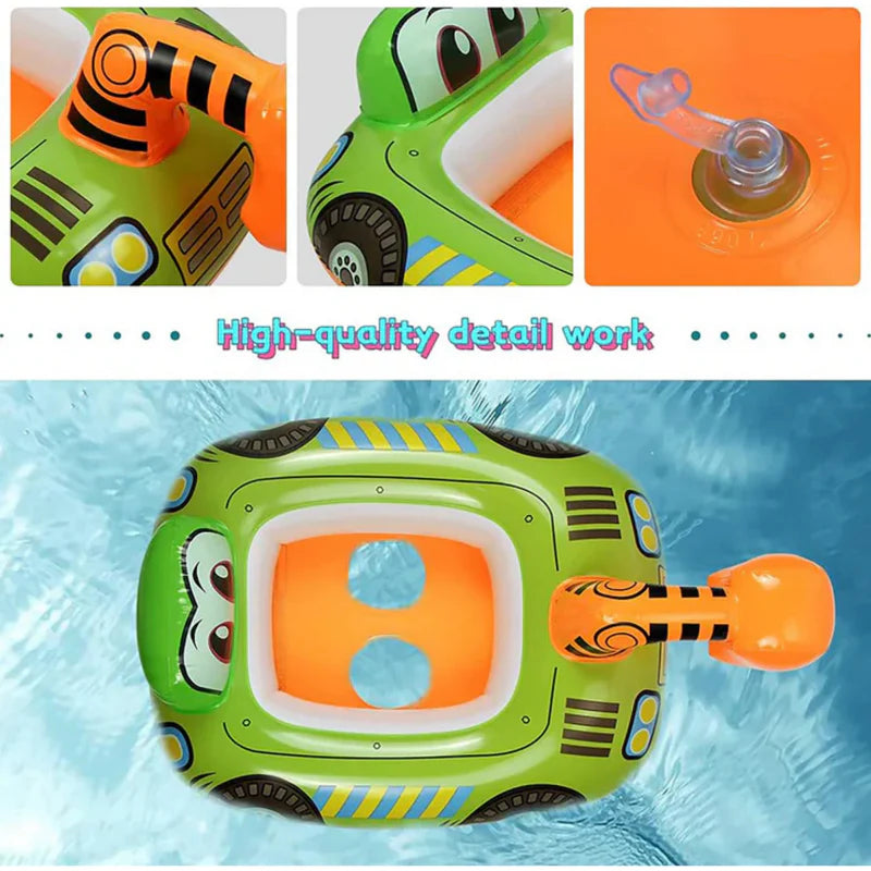 JCB THEME SWIM TUBE PORTABLE INFLATABLE & FOLDABLE SWIMMING POOL TUBE OUTDOOR & INDOOR WATER SWIMMING TUBR FOR KIDS & ADULTS