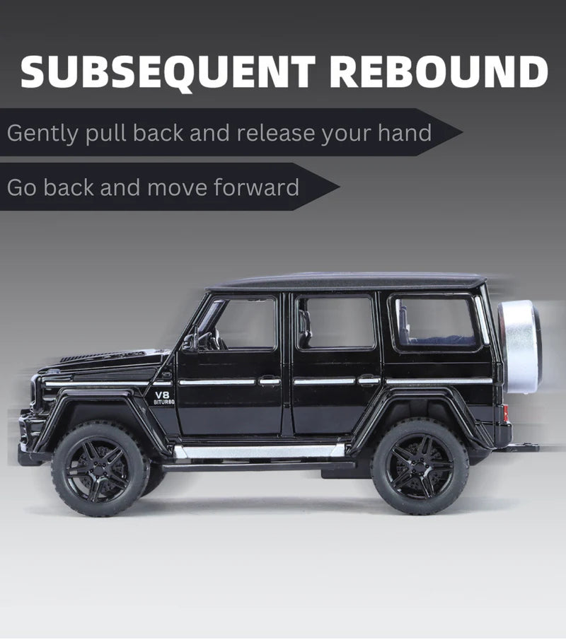 Mercedes-benz G63 Pick-up Trailer Scale Model Diecast Metalcar - All Size