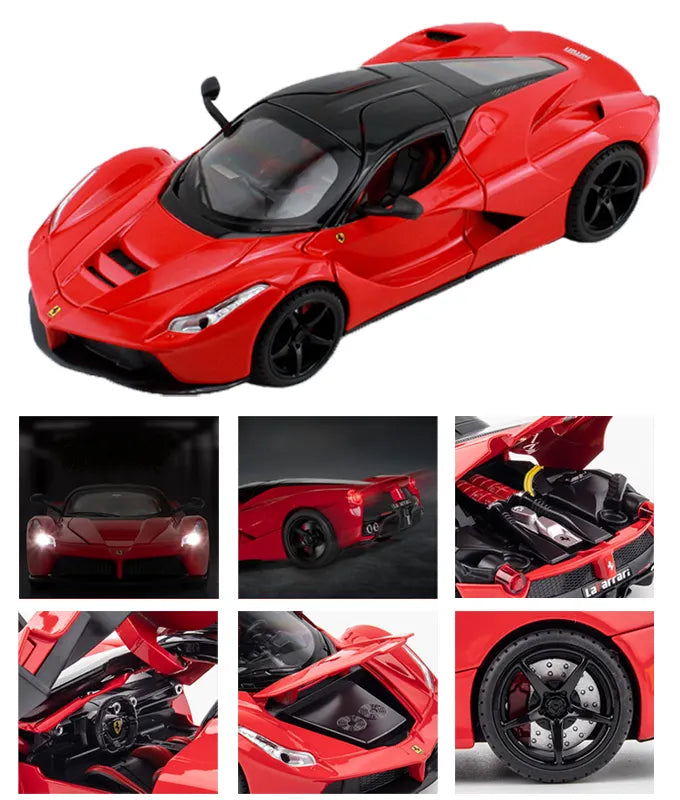 BIG SIZE 1:24 LAFERRARI SPORT CAR DIECAST SCALE MODEL METAL Car