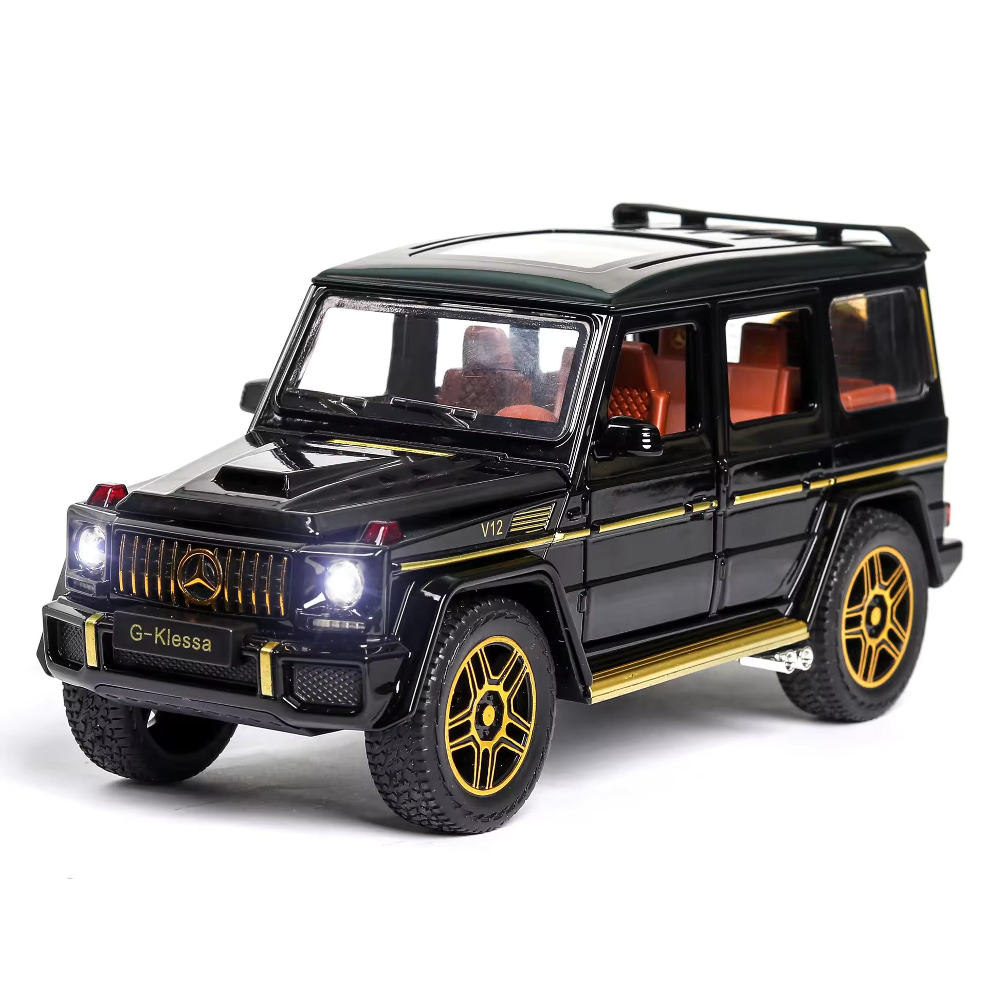 MERCEDES BENZ G KLESSA G 63 1 32 DIECAST METAL PULLBACK TOY CAR WITH O