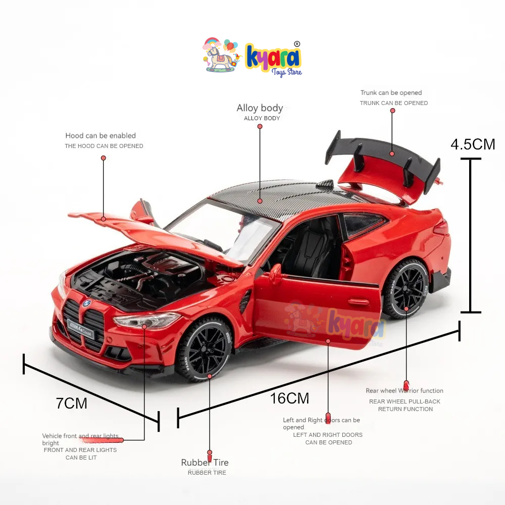 BMW M4 Scale Model Diecast Metalcar