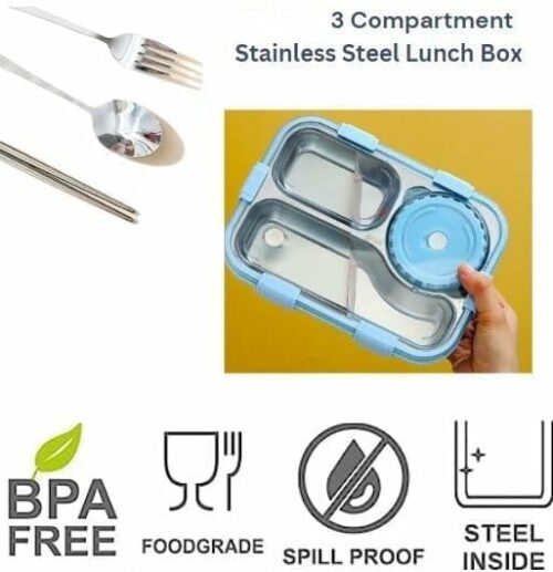 3 Compartment Bento Lunch Box