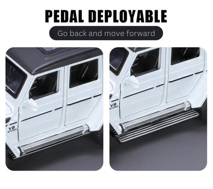 Mercedes-benz G63 Pick-up Trailer Scale Model Diecast Metalcar - All Size