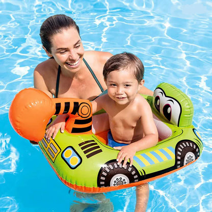 JCB THEME SWIM TUBE PORTABLE INFLATABLE & FOLDABLE SWIMMING POOL TUBE OUTDOOR & INDOOR WATER SWIMMING TUBR FOR KIDS & ADULTS
