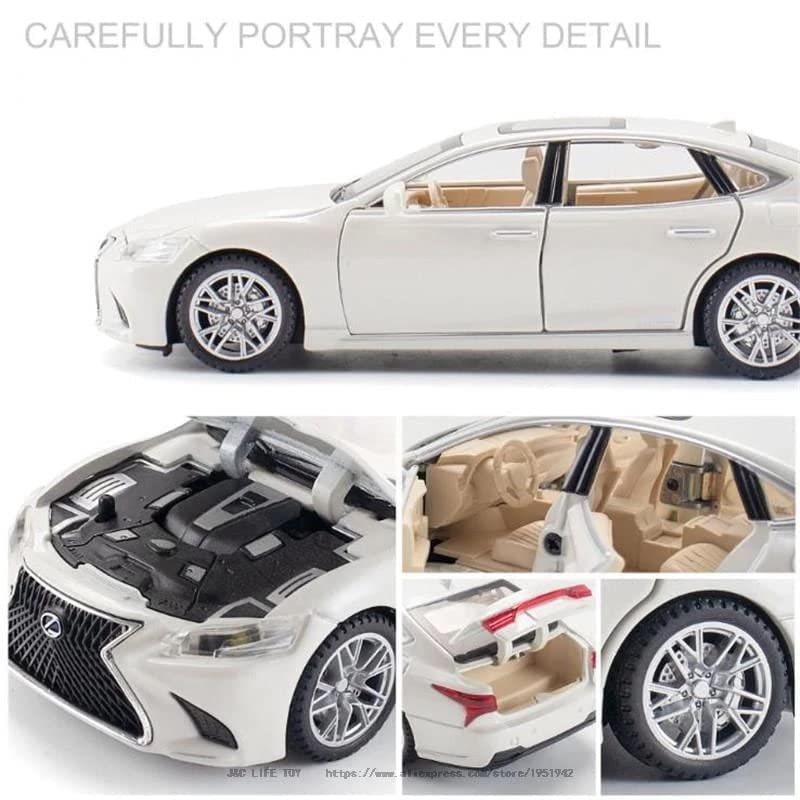 Lexus Ls500h Scale Model Diecast Metalcar - All Size