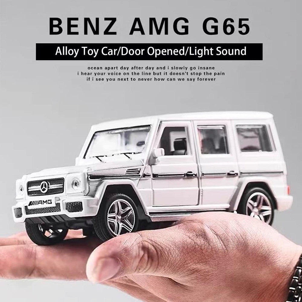 Mercedes Amg G-65  1:32 DIECAST METAL PULLBACK TOY CAR WITH OPENABLE DOORS & LIGHT, MUSIC BOYS CAR FOR KIDS BEST TOYS GIFTS TOYS FOR KIDS【 MULTICOLOR 】