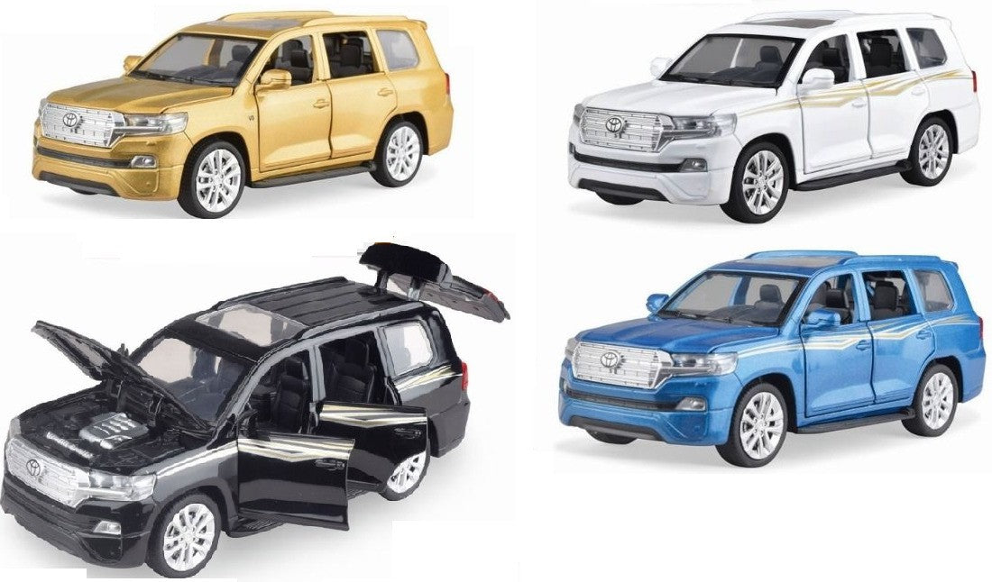 Toyota Land Cruiser Prado 1:32 Ally Metal Car Model Toy With Music (4 Color Available 1 Color Send)