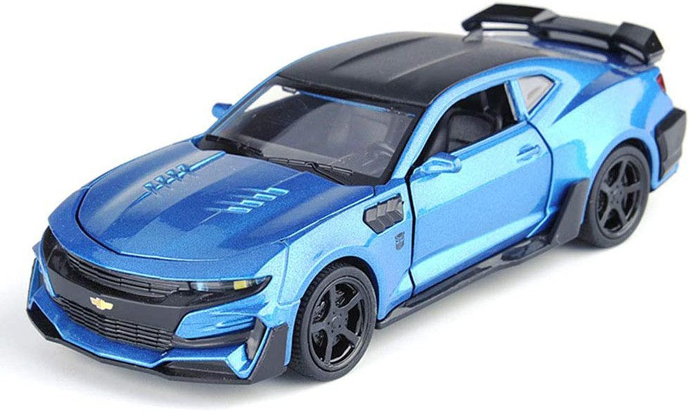 1:32 Diecast Metal Model Car Chevy Camro Toy Car For Kid Sound And Light (Blue, Pack Of1)