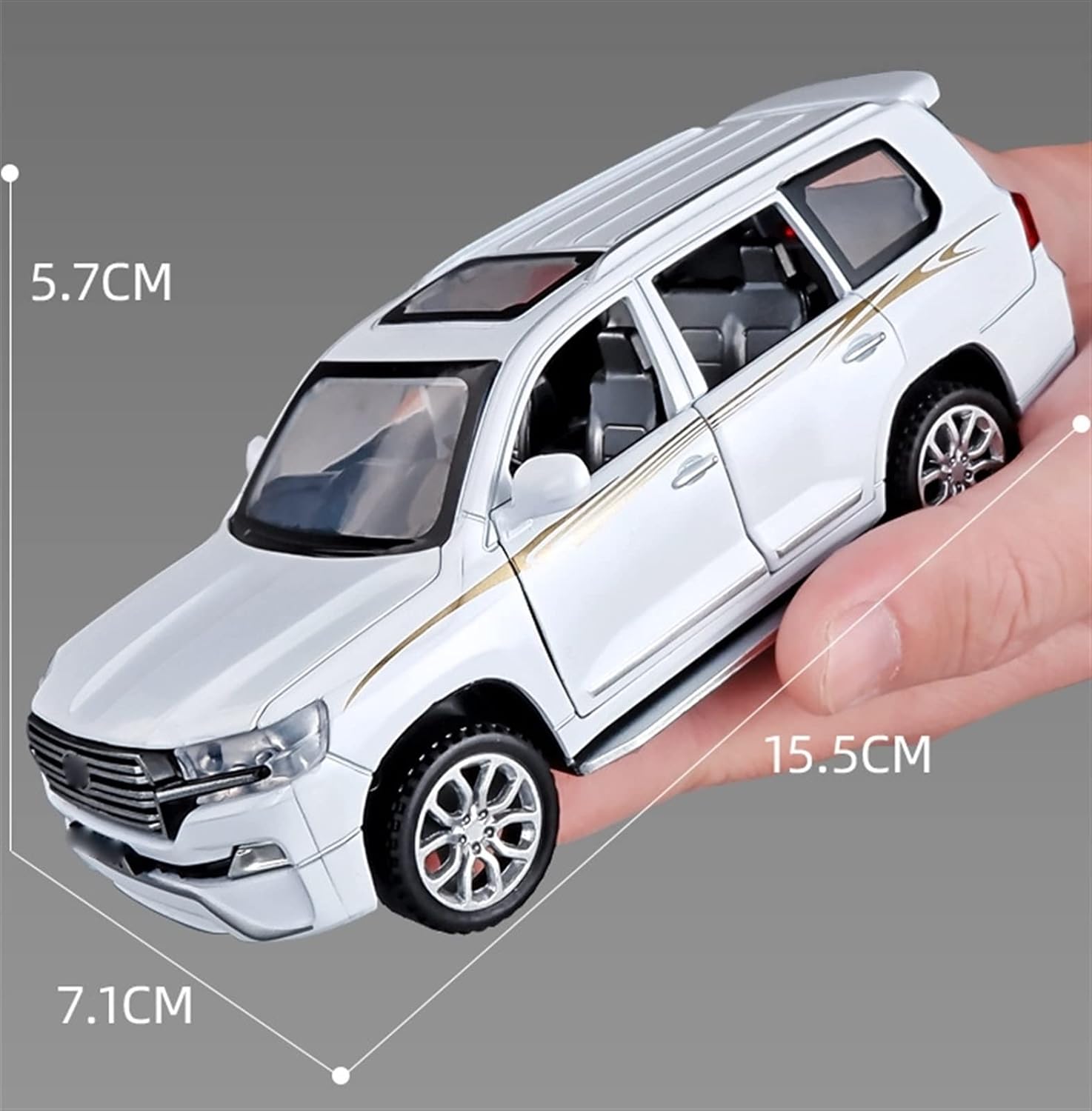 Toyota Land Cruiser Prado Scale Model Diecast Metalcar - All Size