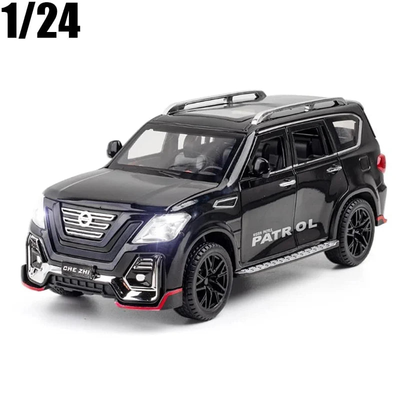 BIG SIZE NISSAN PETROL 1:24 DIECAST METAL PULLBACK TOY CAR WITH OPENABLE DOORS & LIGHT, MUSIC BOYS CAR FOR KIDS BEST TOYS GIFTS TOYS FOR KIDS [SIZE:- 21CM*9CM*8.3CM]【 MULTICOLOR 】