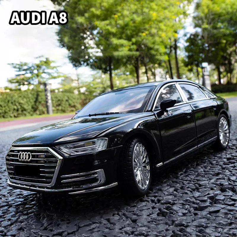 Audi A8 Scale Model Diecast Metalcar - All Size