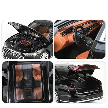 Audi A8 Scale Model Diecast Metalcar - All Size