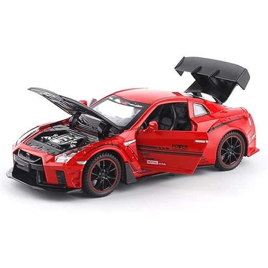 1:32 Nissan GTR Scale Model Alloy Metal Car Openable Door Toy Car