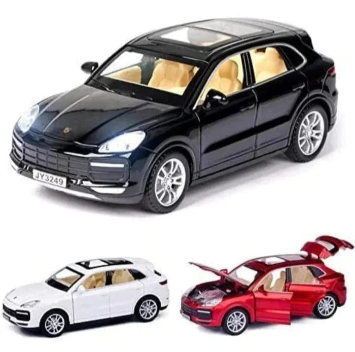 PORCHE PALAMORA 1:32 DIECAST METAL PULLBACK TOY CAR WITH OPENABLE DOORS & LIGHT, MUSIC BOYS CAR FOR KIDS BEST TOYS GIFTS TOYS FOR KIDS [SIZE:-20.5CM*9CM*5.8CM]【 MULTICOLOR 】