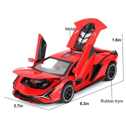 Lamborghini Sian Scale Model Diecast Metalcar - All Size