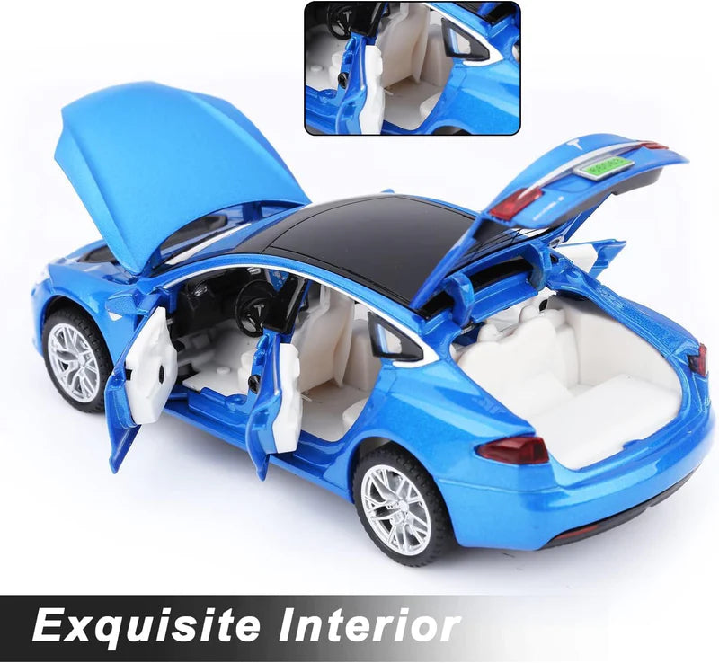 Tesla S Scale Model Diecast Metalcar - All Size