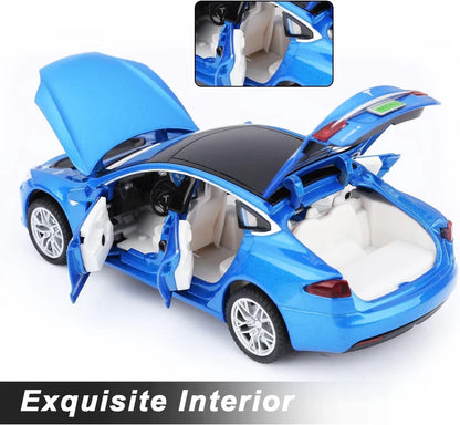 Tesla S Scale Model Diecast Metalcar - All Size