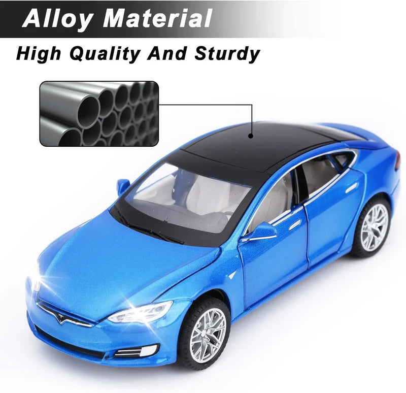 Tesla S Scale Model Diecast Metalcar - All Size