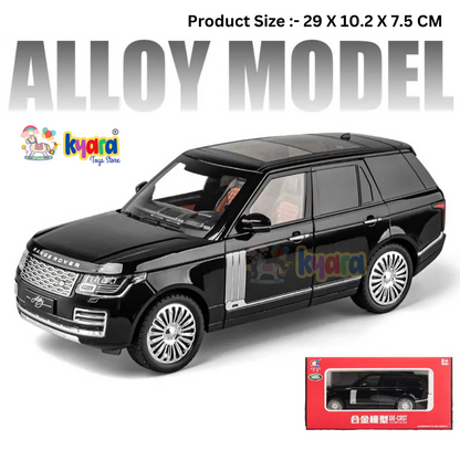 BIG SIZE RANGE ROVER 1:18 DIECAST METAL PULL BACK DIECAST CAR WITH OPENABLE DOOR AND SOUND LIGHT, GIFTS TOYS FOR KIDS【 MULTICOLOR 】[SIZE : 28.7CM*13CM*10.5CM]
