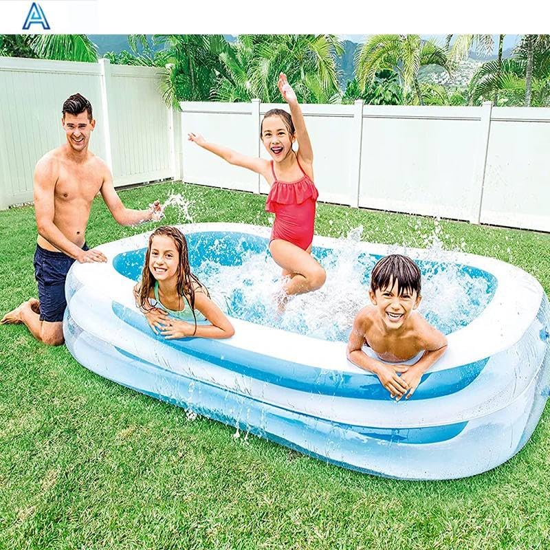 8.5 FT PORTABLE INFLATABLE & FOLDABLE SWIMMING POOL OUTDOOR & INDOOR WATER SWIMMING POOL FOR KIDS & ADULTS