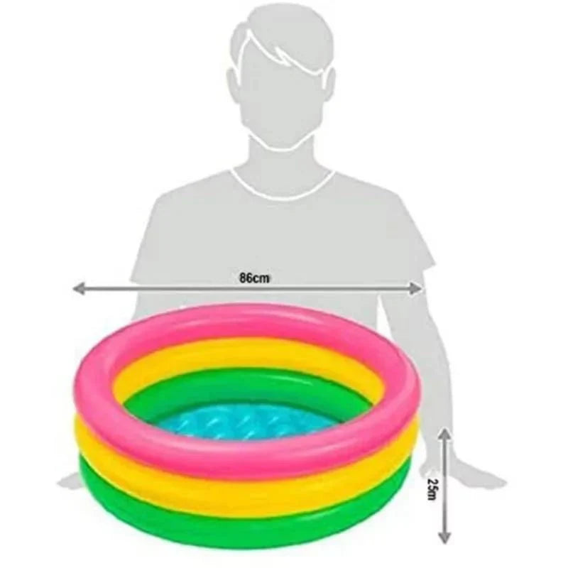 3 FT ROUND SHAPE PORTABLE INFLATABLE & FOLDABLE SWIMMING POOL OUTDOOR & INDOOR WATER SWIMMING POOL FOR KIDS & ADULTS