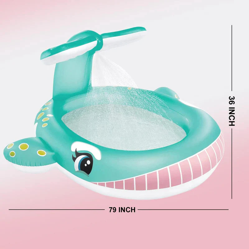 6.6 FT WHALE THEME PORTABLE INFLATABLE & FOLDABLE SWIMMING POOL OUTDOOR & INDOOR WATER SWIMMING POOL FOR KIDS & ADULTS