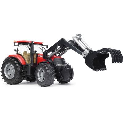 REMOTE CONTROL FARM TRACTOR FOR KIDS, REALISTIC RC TRACTOR WITH REAR LOADER AND FRONT LOADER, MULTI COLOUR  [SIZE:-21CM*12CM*7CM]