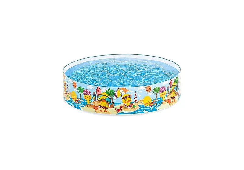 4 FT ROUND SHAPE WITHOUT AIR PORTABLE INFLATABLE & FOLDABLE SWIMMING POOL OUTDOOR & INDOOR WATER SWIMMING POOL FOR KIDS & ADULTS