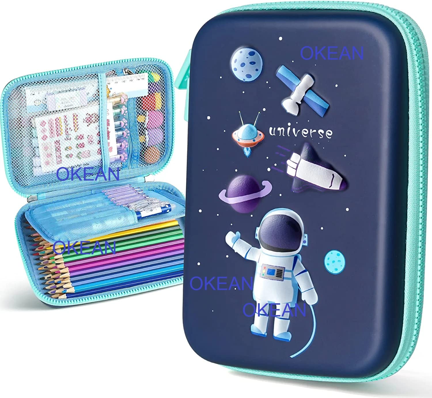 3D Astronaut Pencil Box Space Pencil Case for Kids