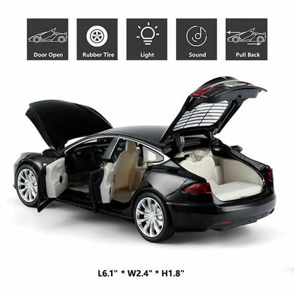 Tesla S Scale Model Diecast Metalcar - All Size