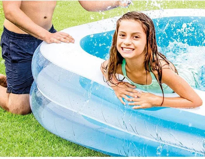 8.5 FT PORTABLE INFLATABLE & FOLDABLE SWIMMING POOL OUTDOOR & INDOOR WATER SWIMMING POOL FOR KIDS & ADULTS