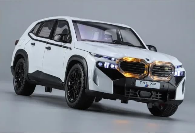 BIG SIZE BMW XM THE 1:24 DIECAST METAL PULLBACK TOY CAR WITH OPENABLE DOORS & LIGHT, MUSIC BOYS CAR FOR KIDS BEST TOYS GIFTS TOYS FOR KIDS [SIZE:-22CM*10.5CM*9CM]【 MULTICOLOR 】