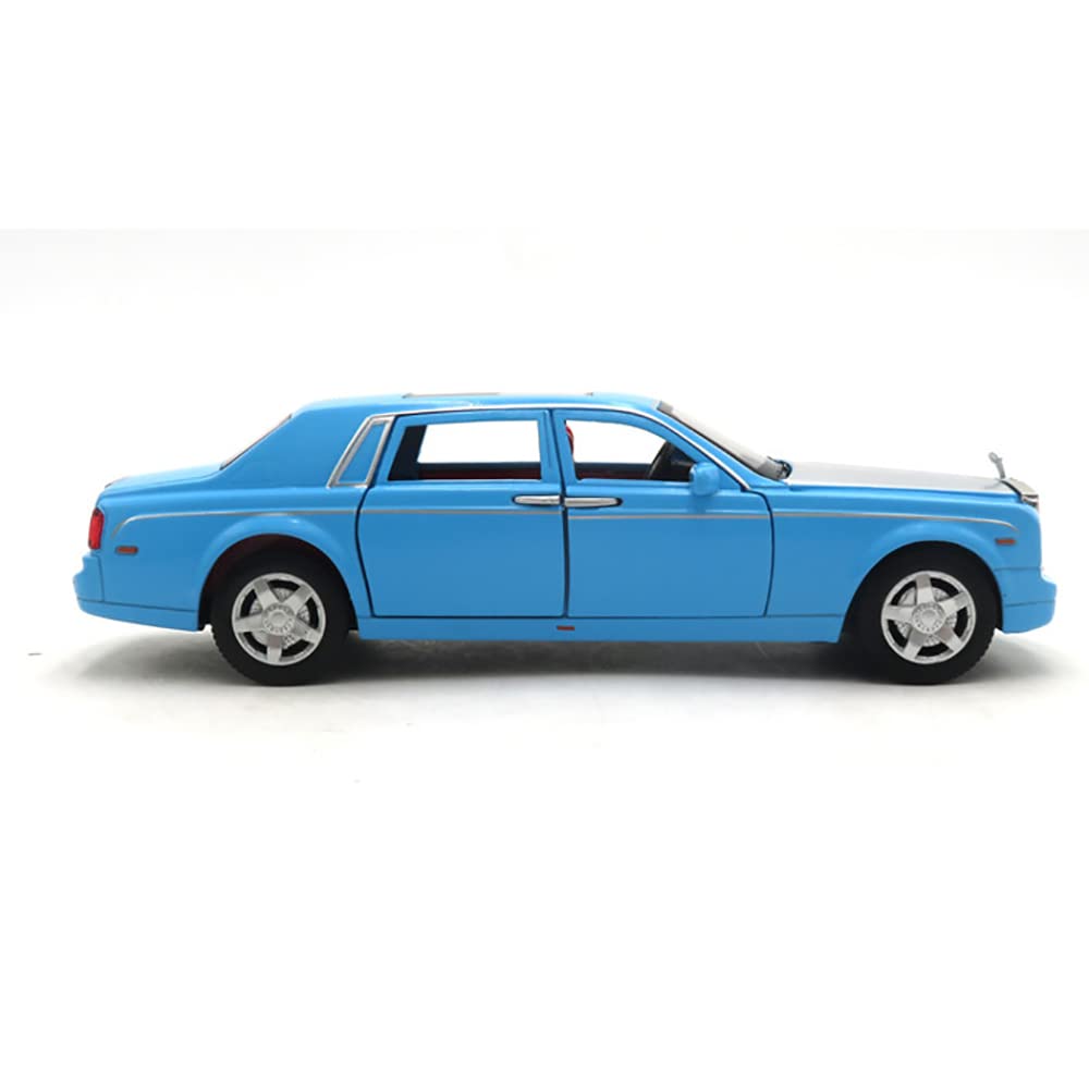 Rolls Royce Phantom Blue-Balck Scale Model Diecast Metalcar - All Size