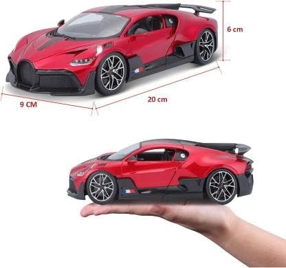 Big Size 1:24 BUGATTI DIVO DIECAST METAL PULLBACK TOY CAR WITH OPENABLE DOORS & LIGHT, MUSIC BOYS CAR FOR KIDS BEST TOYS GIFTS TOYS FOR KIDS [SIZE:-22CM*9CM*7CM]【 MULTICOLOR 】