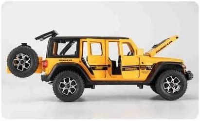 WRANGLER RUBICON THAR JEEP DIECAST METAL PULLBACK TOY CAR WITH OPENABLE DOORS & LIGHT, MUSIC BOYS CAR FOR KIDS BEST TOYS GIFTS TOYS FOR KIDS [SIZE:-17CM*7CM*6.8CM]【 MULTICOLOR 】