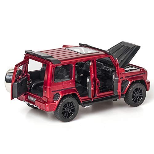 BRABUS 700 1:32 DIECAST METAL PULLBACK TOY CAR WITH OPENABLE DOORS & LIGHT, MUSIC BOYS CAR FOR KIDS BEST TOYS GIFTS TOYS FOR KIDS [SIZE:-15.5CM*6.5CM*6.5CM]【 MULTICOLOR 】