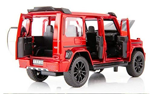 BRABUS 700 1:32 DIECAST METAL PULLBACK TOY CAR WITH OPENABLE DOORS & LIGHT, MUSIC BOYS CAR FOR KIDS BEST TOYS GIFTS TOYS FOR KIDS [SIZE:-15.5CM*6.5CM*6.5CM]【 MULTICOLOR 】