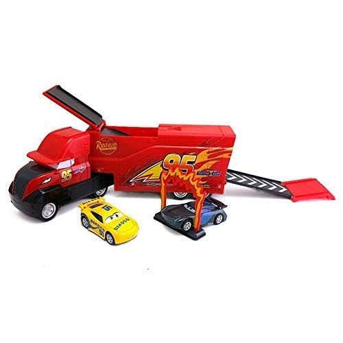 SET OF 7 PIXAR CARS 3 LIGHTNING MCQUEEN JACKSON STORM MACK UNCLE TRUCK 1:55 ALLOY TOY TRUCK CARS BEST TOY GIFT FOR KIDS- PACK OF 7, MULTICOLOR